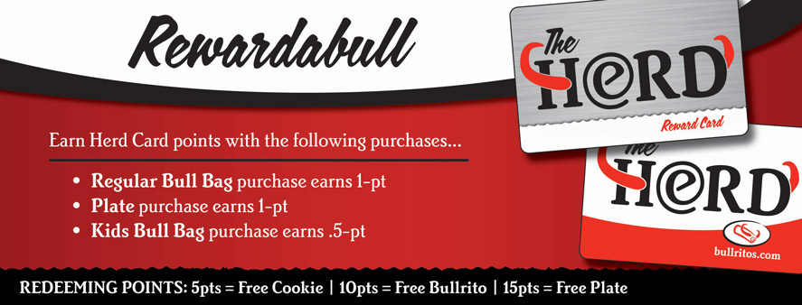 Rewardabull | Earn Herd Card Points with the Following Purchases...